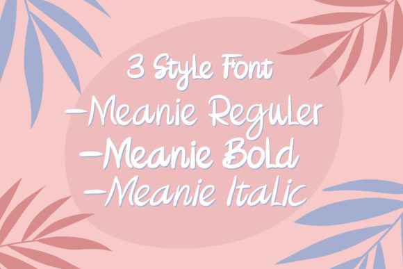 Meanie Font Poster 3