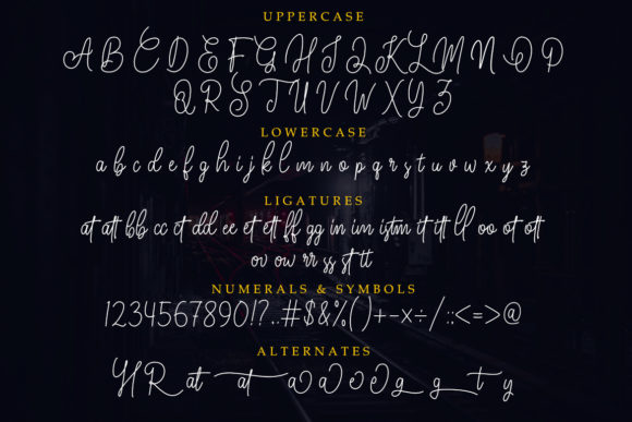 Meghatone Signature Font Poster 11