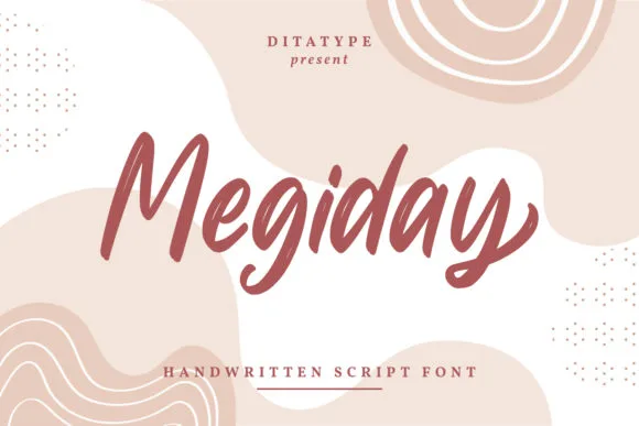 Megiday Font Megiday Font Poster 1