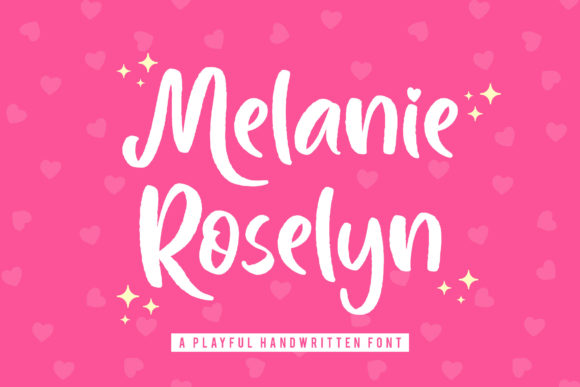 Melanie Roselyn Font Poster 1