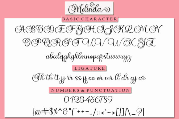 Melinda Font Poster 7