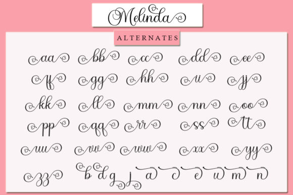 Melinda Font Poster 8