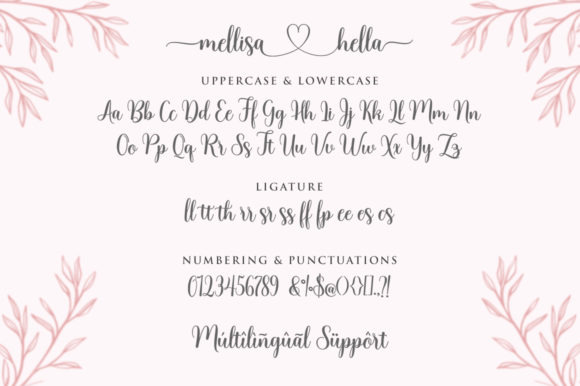 Mellisa Hella Font Poster 9