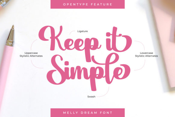 Melly Dream Font Poster 6