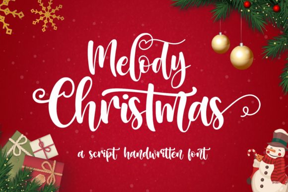 Melody Christmas Font Poster 1