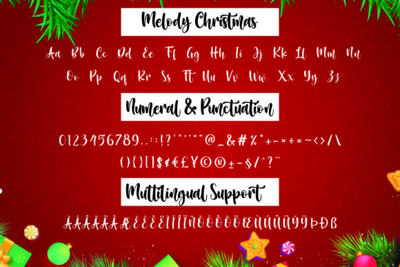 Melody Christmas Font Poster 12
