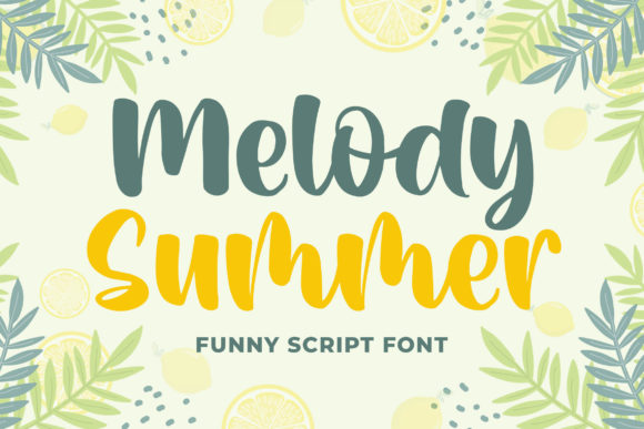 Melody Summer Font Poster 1