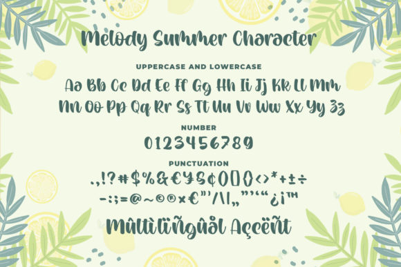 Melody Summer Font Poster 2