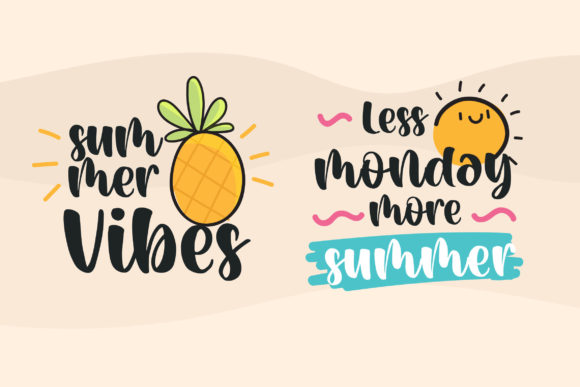 Melody Summer Font Poster 3