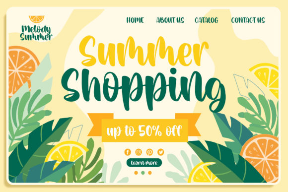 Melody Summer Font Poster 6