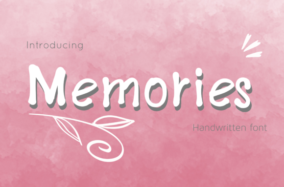 Memories Font Memories Font Poster 1