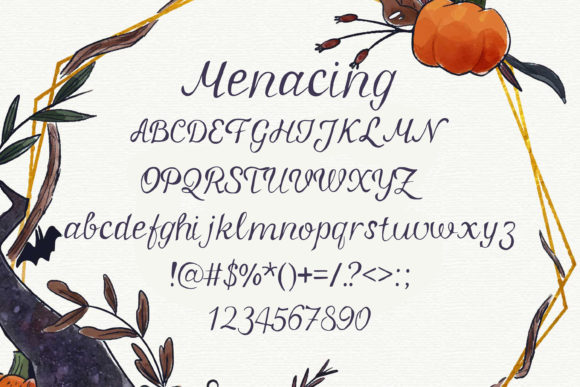 Menacind Font Poster 2