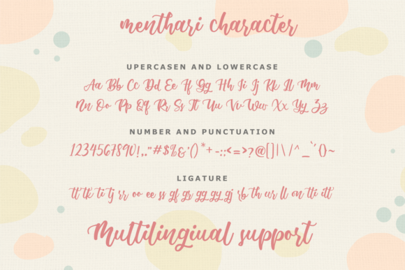 Menthari Font Poster 8