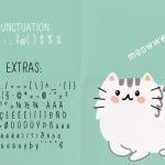 Meow Font Poster 3