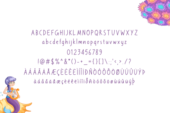 Mermaid Font Poster 4