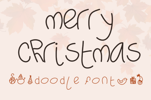 Merry Christmas Font Poster 1