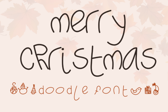 Merry Christmas Font Merry Christmas Font Poster 1