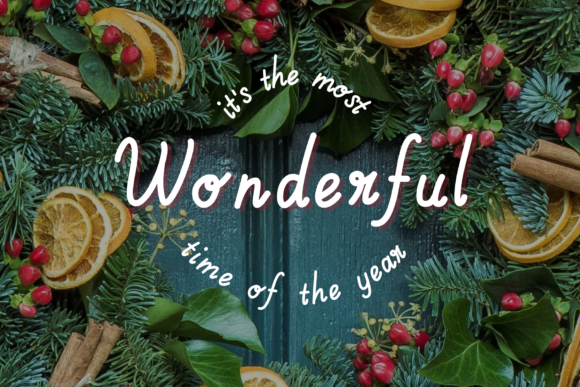 Merry Christmas Font Poster 3
