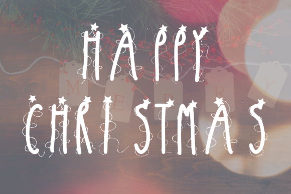 Merry Christmas Font Poster 2