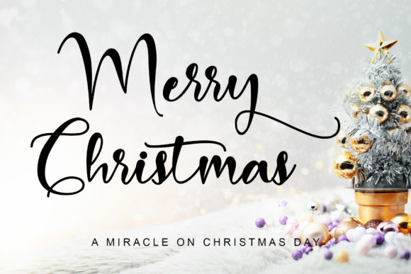 Merry Christmas Baby Font Poster 1
