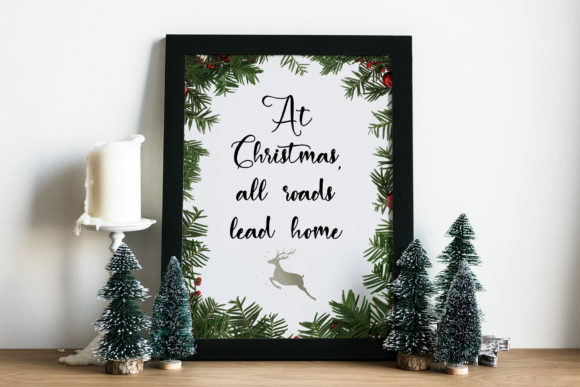 Merry Christmas Baby Font Poster 2