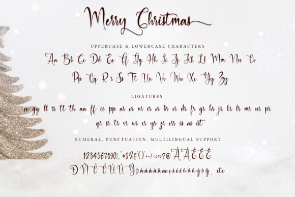 Merry Christmas Baby Font Poster 7