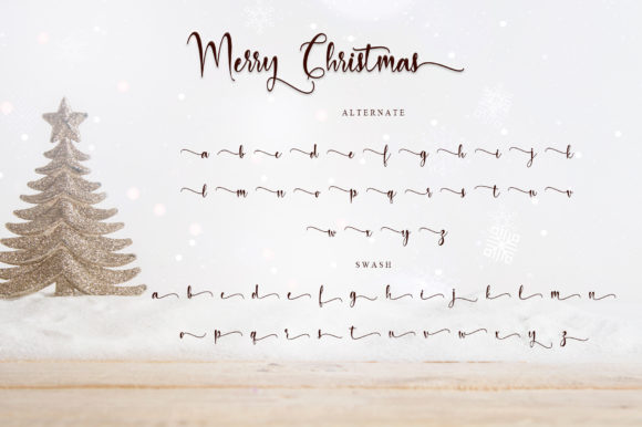 Merry Christmas Baby Font Poster 8