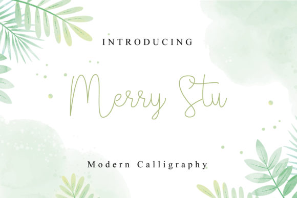 Merry Stu Font Poster 1