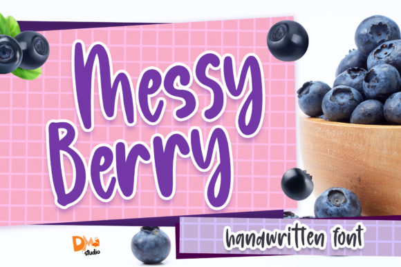 Messy Berry Font Poster 1