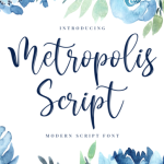 Metropolis Script Font Poster 1
