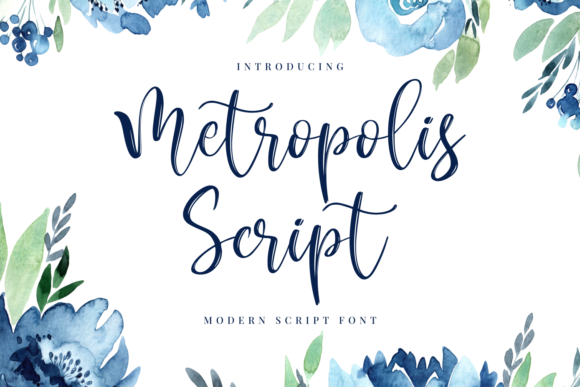 Metropolis Script Font Metropolis Script Font Poster 1