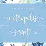 Metropolis Script Font Poster 2