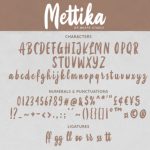 Mettika Font Poster 9