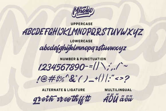 Mhoko Font Poster 5