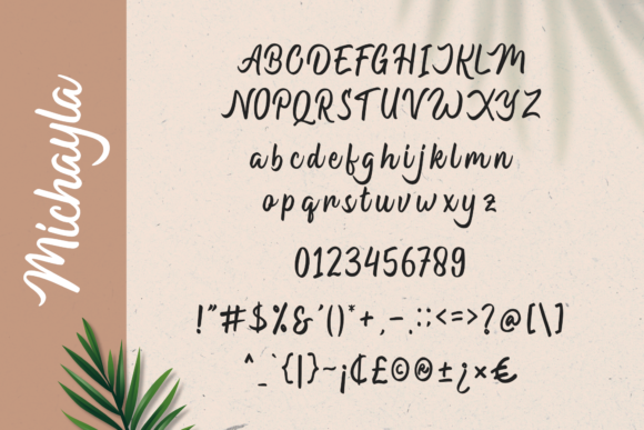 Michayla Font Poster 2