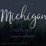 Michigan Font Poster 1