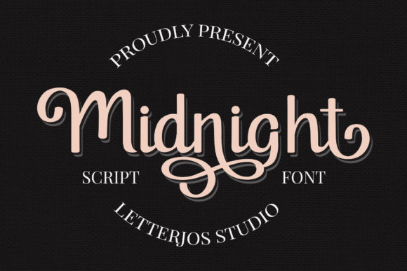 Midnight Font Poster 1