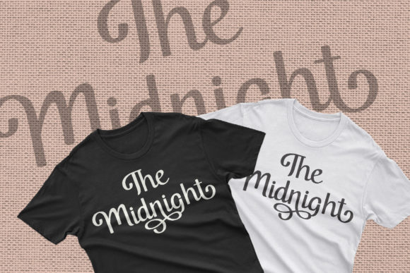 Midnight Font Poster 2