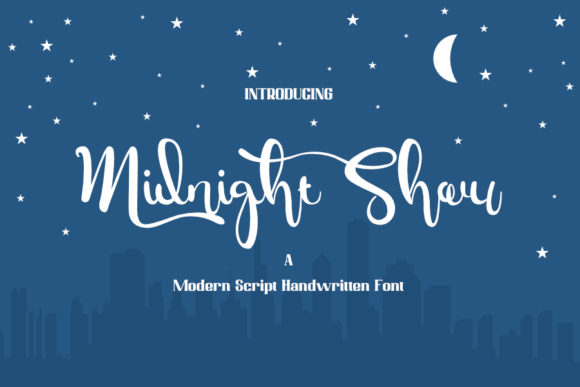 Midnight Show Font Poster 1