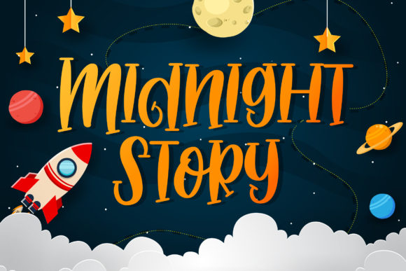 Midnight Story Font Poster 1