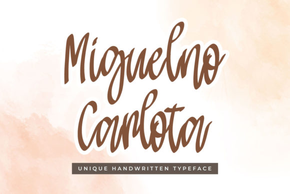 Miguelno Carlota Font Poster 1