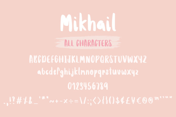 Mikhail Font Poster 6