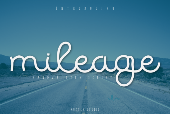 Mileage Font Poster 1