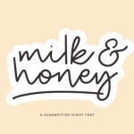 Milk and Honey Font Poster 1