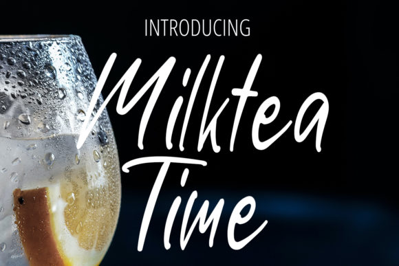 Milktea Time Font Poster 1
