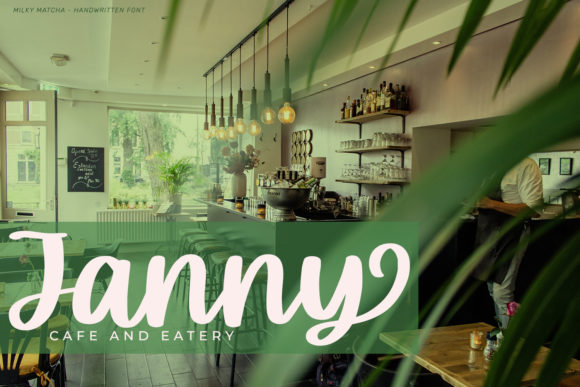 Milky Matcha Font Poster 3
