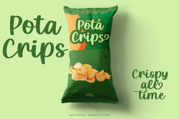 Milky Matcha Font Poster 5