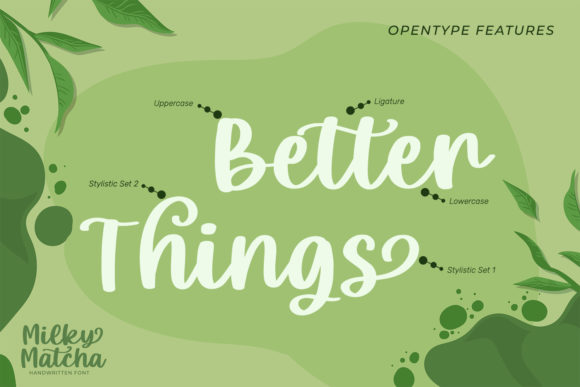 Milky Matcha Font Poster 6