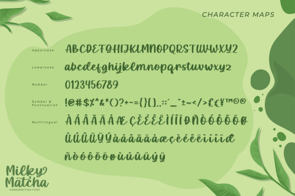 Milky Matcha Font Poster 7