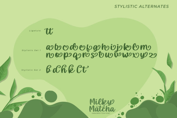 Milky Matcha Font Poster 8